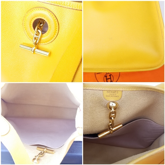 HERMES Courchevel Vespa PM Soleil Jaune - Picture 16 of 16